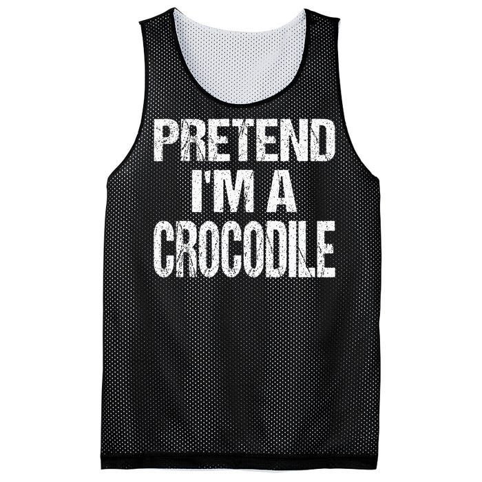 Pretend Im A Crocodile Easy Halloween Costume Mesh Reversible Basketball Jersey Tank