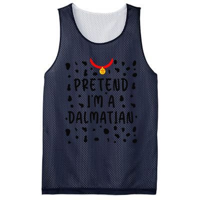 Pretend Im A Dalmatian Funny Lazy Halloween Costume Gift Mesh Reversible Basketball Jersey Tank