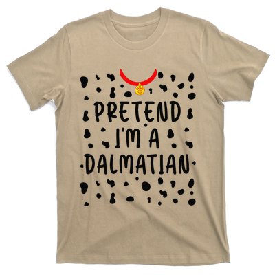 Pretend Im A Dalmatian Funny Lazy Halloween Costume Gift T-Shirt