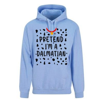 Pretend Im A Dalmatian Funny Lazy Halloween Costume Gift Unisex Surf Hoodie