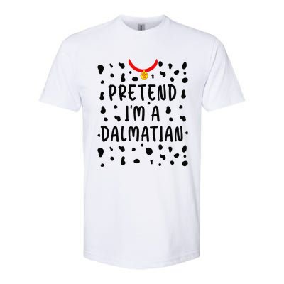 Pretend Im A Dalmatian Funny Lazy Halloween Costume Gift Softstyle CVC T-Shirt