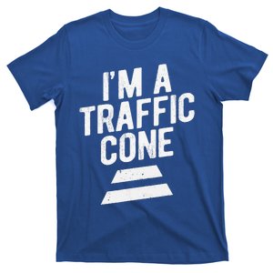 PRETEND IM A TRAFFIC CONE Funny Lazy Halloween Costume T-Shirt