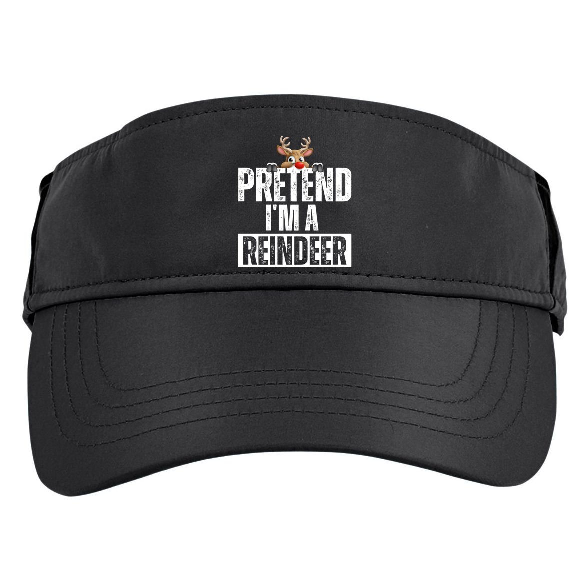 Pretend Im A Reindeer Funny Christmas Adult Drive Performance Visor