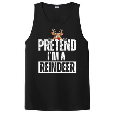 Pretend Im A Reindeer Funny Christmas PosiCharge Competitor Tank