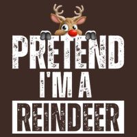 Pretend Im A Reindeer Funny Christmas Cooling Performance Crew T-Shirt