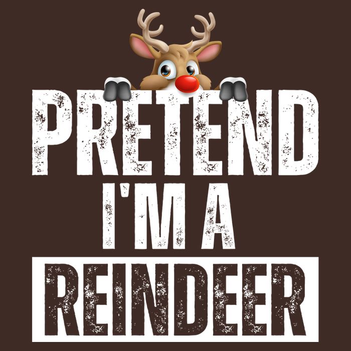 Pretend Im A Reindeer Funny Christmas Cooling Performance Crew T-Shirt