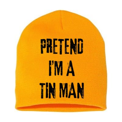 Pretend I'm A Tin Man Halloween Last Minute Costume Party Short Acrylic Beanie