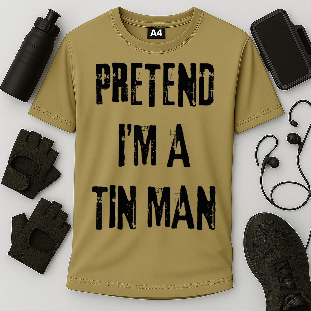 Pretend I'm A Tin Man Halloween Last Minute Costume Party Cooling Performance Crew T-Shirt