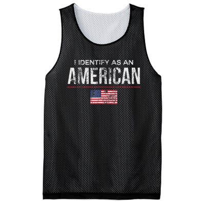 Proudly Identify As American No Identity Politics Mesh Reversible Basketball Jersey Tank