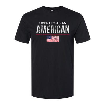 Proudly Identify As American No Identity Politics Softstyle® CVC T-Shirt