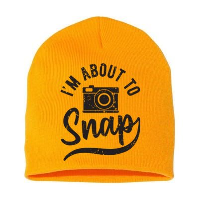 Photographer Im About To Snap Camera Photo Photography Short Acrylic Beanie