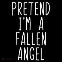 Pretend Im A Fallen Angel Halloween Lazy Easy Apron