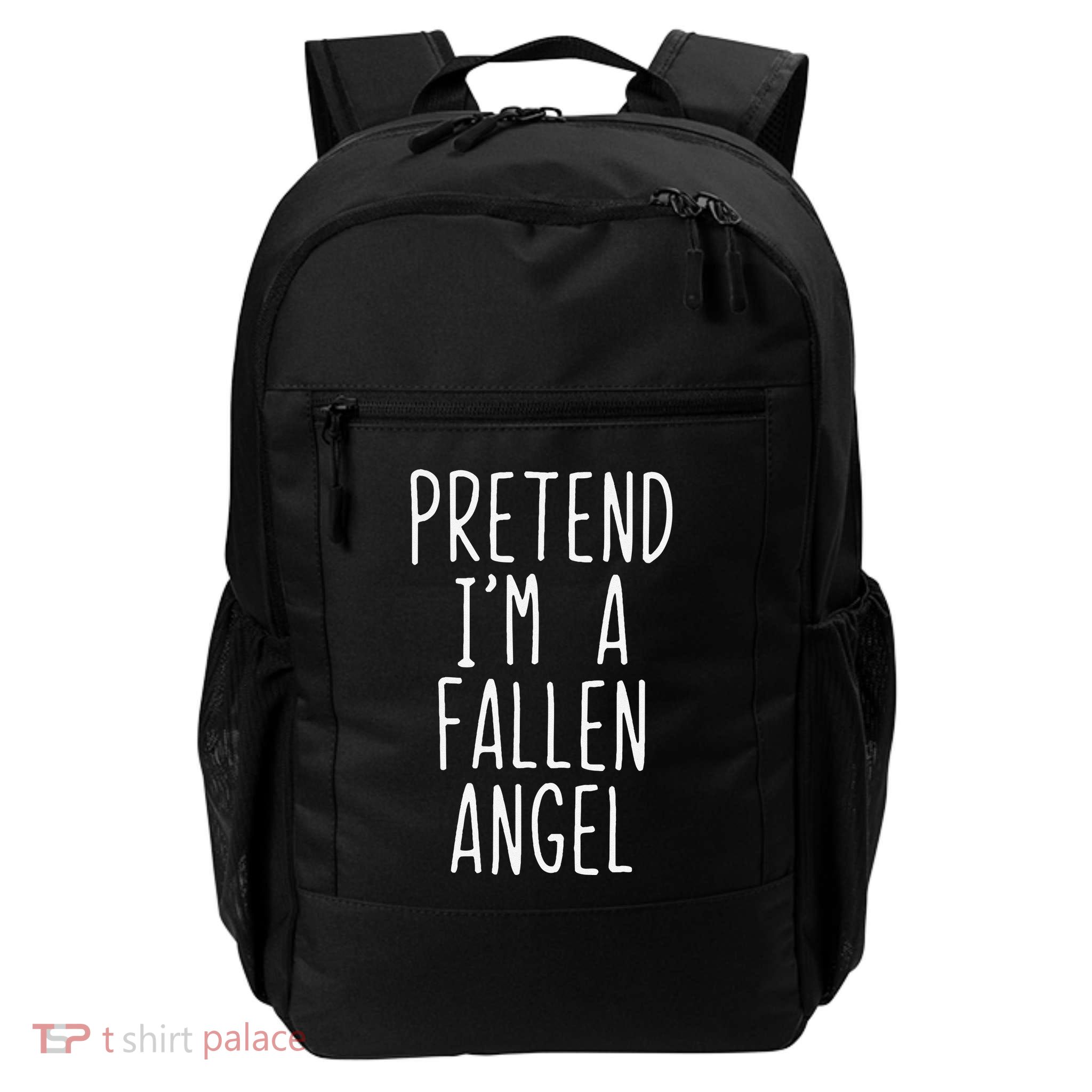 Pretend Im A Fallen Angel Halloween Lazy Easy Backpack