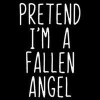 Pretend Im A Fallen Angel Halloween Lazy Easy 16 in Basic Backpack
