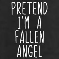 Pretend Im A Fallen Angel Halloween Lazy Easy Large Microfiber Waffle Golf Towel