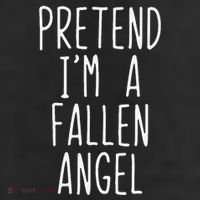 Pretend Im A Fallen Angel Halloween Lazy Easy 25L Jumbo Tote