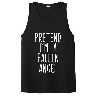 Pretend Im A Fallen Angel Halloween Lazy Easy PosiCharge Competitor Tank