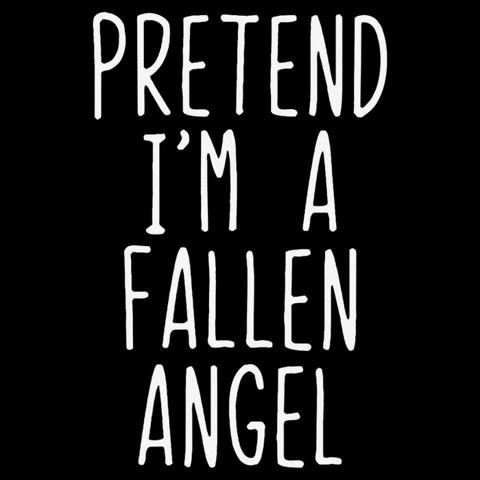Pretend Im A Fallen Angel Halloween Lazy Easy Visor