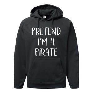 Pretend Im A Pirate Costume Party Funny Halloween Pirate Performance Fleece Hoodie