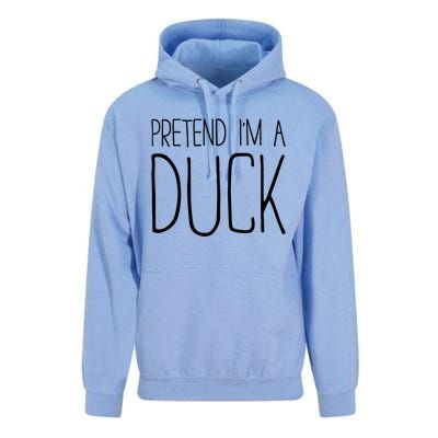 Pretend IM A Duck Adult Women Costume Unisex Surf Hoodie