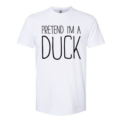 Pretend IM A Duck Adult Women Costume Softstyle CVC T-Shirt