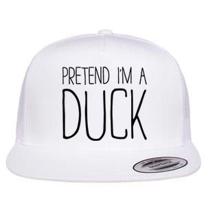 Pretend IM A Duck Adult Women Costume Flat Bill Trucker Hat