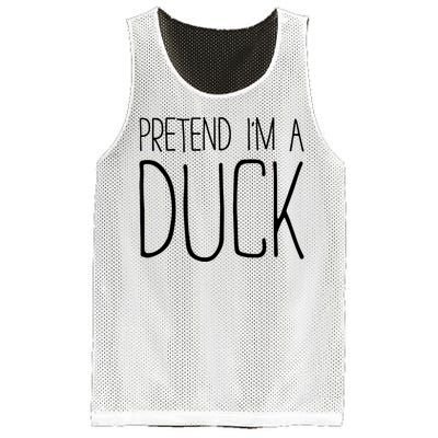 Pretend IM A Duck Adult Women Costume Mesh Reversible Basketball Jersey Tank