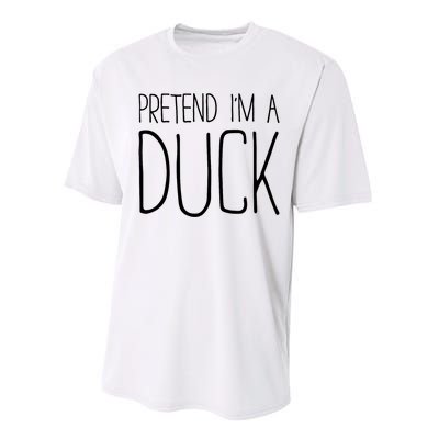 Pretend IM A Duck Adult Women Costume Performance Sprint T-Shirt