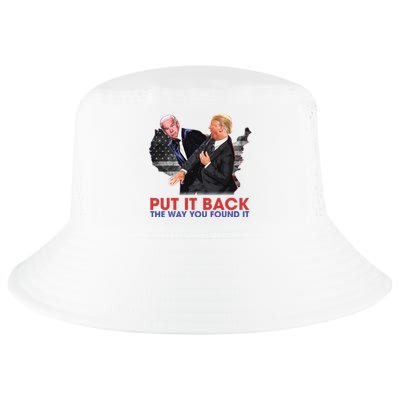 Put It Back The Way You Found It Funny Trump Slap Anti Biden Cool Comfort Performance Bucket Hat