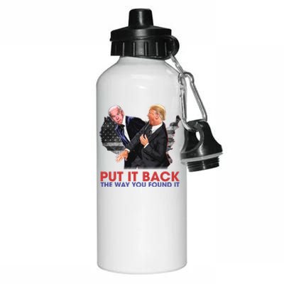 Put It Back The Way You Found It Funny Trump Slap Anti Biden Aluminum Water Bottle