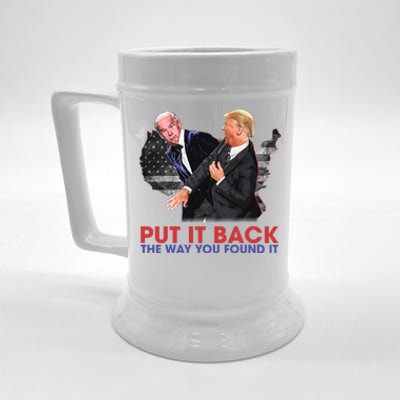 Put It Back The Way You Found It Funny Trump Slap Anti Biden Beer Stein