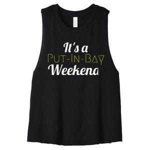 Put In Bay Ohio Family Vacation Weekend Women's Racerback Cropped Tank