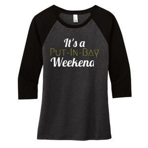 Put In Bay Ohio Family Vacation Weekend Women's Tri-Blend 3/4-Sleeve Raglan Shirt