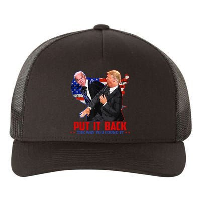 Put It Back The Way You Found It Funny Trump Slap Anti Biden Yupoong Adult 5-Panel Trucker Hat