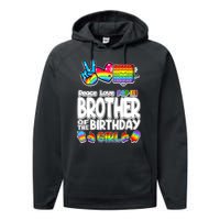 Pop It Brother Of The Birthday Toy Family Matching Performance Fleece Hoodie