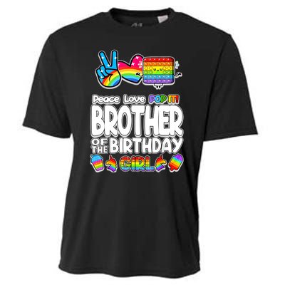 Pop It Brother Of The Birthday Toy Family Matching Cooling Performance Crew T-Shirt