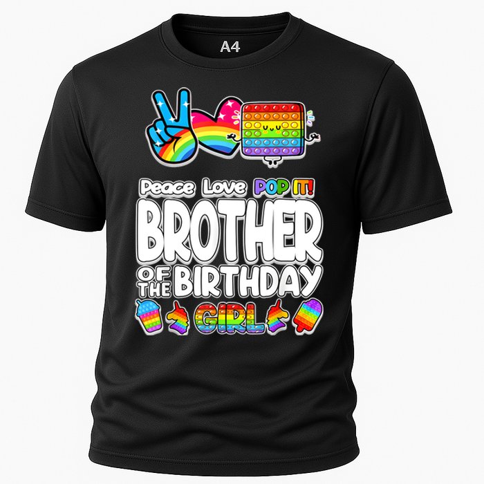 Pop It Brother Of The Birthday Toy Family Matching Cooling Performance Crew T-Shirt