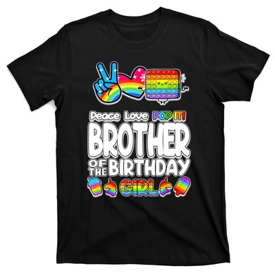 Pop It Brother Of The Birthday Toy Family Matching T-Shirt