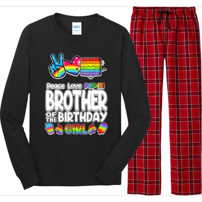 Pop It Brother Of The Birthday Toy Family Matching Long Sleeve Pajama Set