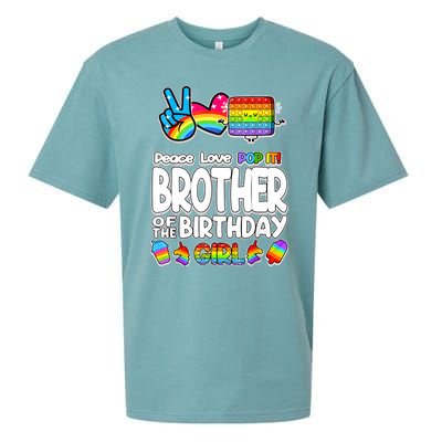 Pop It Brother Of The Birthday Toy Family Matching Sueded Cloud Jersey T-Shirt