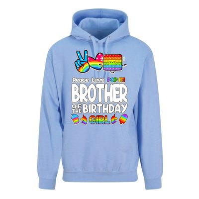 Pop It Brother Of The Birthday Toy Family Matching Unisex Surf Hoodie