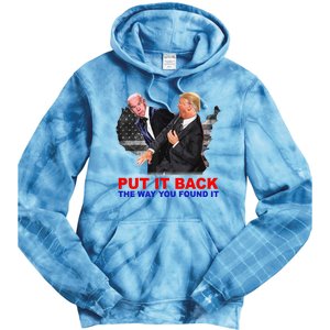 Put It Back The Way You Found It Donald Trump Anti Biden Tie Dye Hoodie