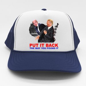 Put It Back The Way You Found It Donald Trump Anti Biden Trucker Hat