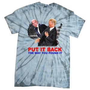 Put It Back The Way You Found It Donald Trump Anti Biden Tie-Dye T-Shirt