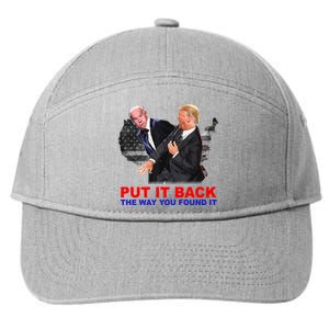 Put It Back The Way You Found It Donald Trump Anti Biden 7-Panel Snapback Hat