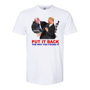 Put It Back The Way You Found It Donald Trump Anti Biden Softstyle CVC T-Shirt