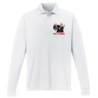 Put It Back The Way You Found It Donald Trump Anti Biden Performance Long Sleeve Polo