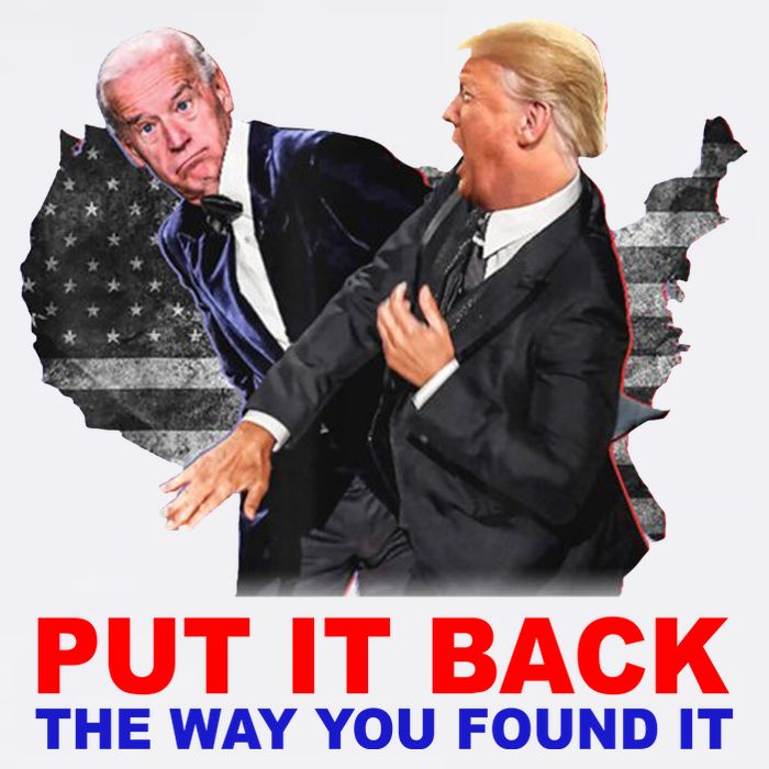 Put It Back The Way You Found It Donald Trump Anti Biden Tall T-Shirt