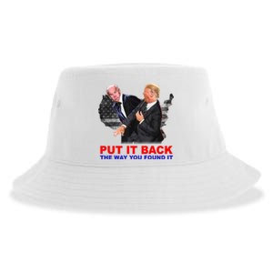 Put It Back The Way You Found It Donald Trump Anti Biden Sustainable Bucket Hat