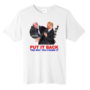 Put It Back The Way You Found It Donald Trump Anti Biden Tall Fusion ChromaSoft Performance T-Shirt